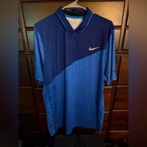 Nike Blue Polo Dri Fit